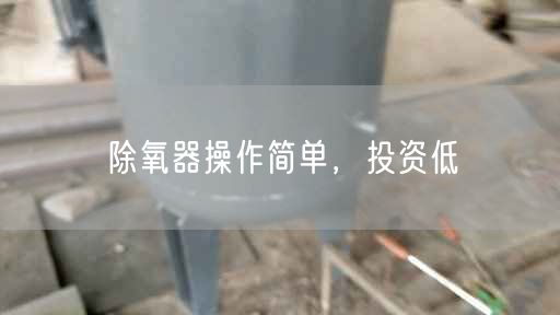 除氧器操作簡單，投資低